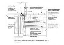 Timber Raft Floating Deck - Threshold Detail Type 2